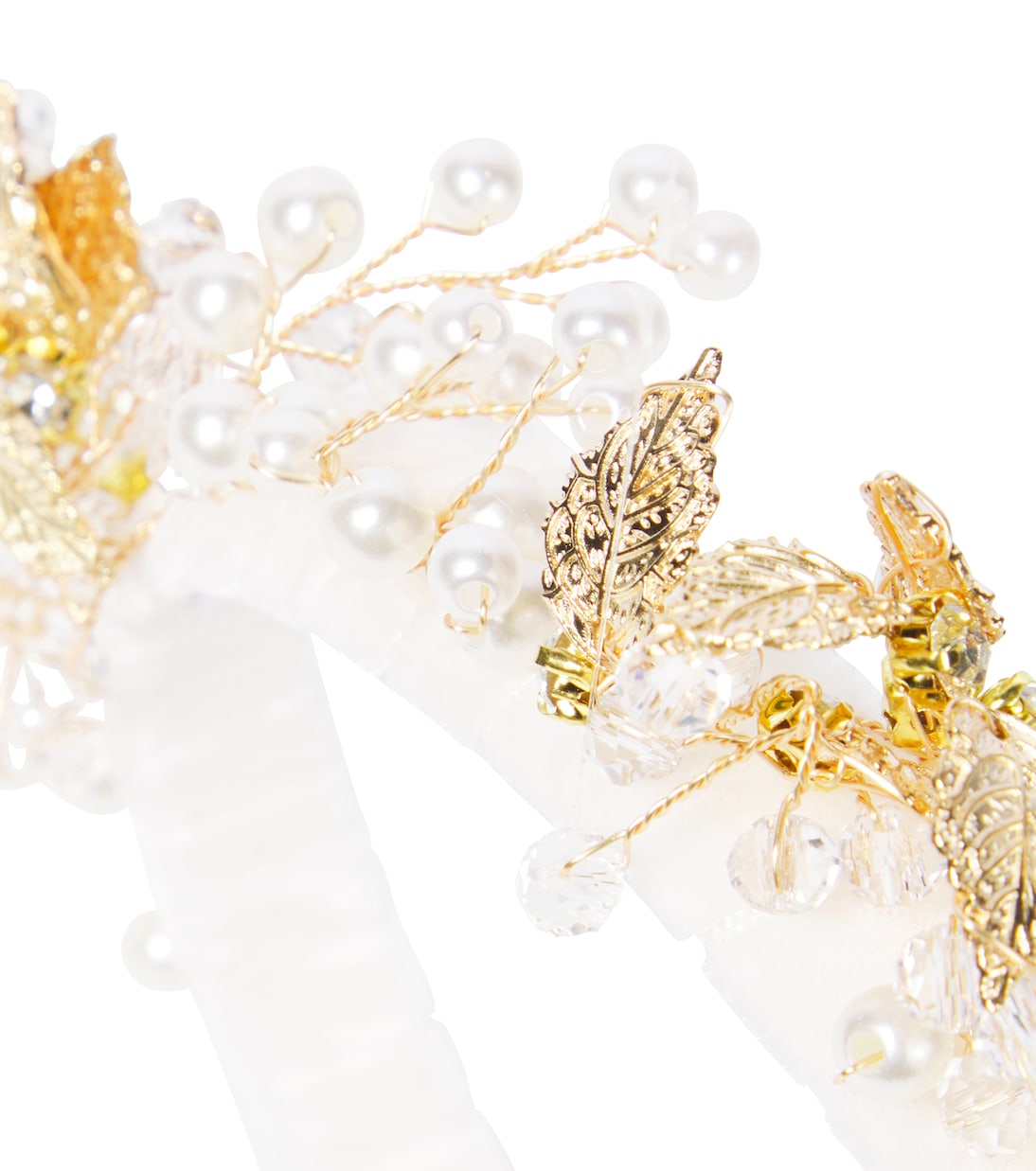Cerchietto in velluto con perle bijoux | Monnalisa