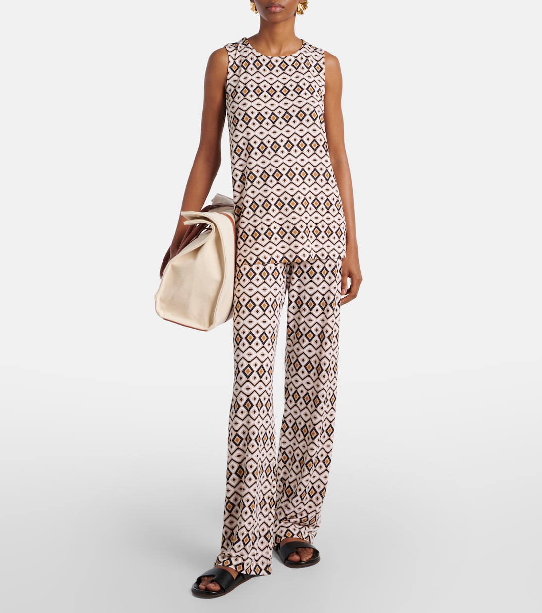 Pantalon droit Fiorina imprimé  | Max Mara