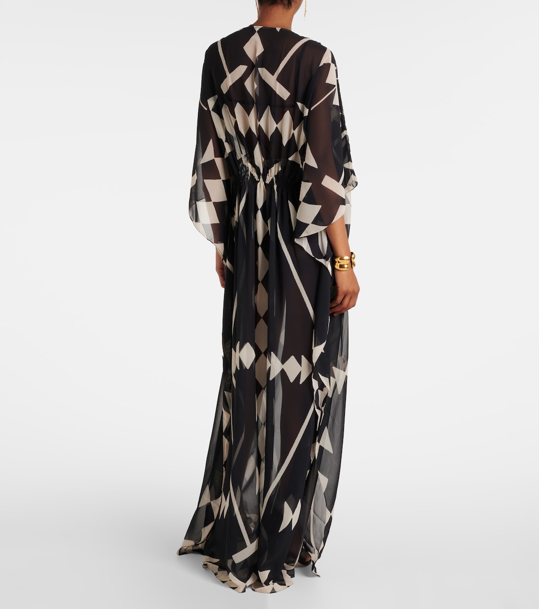 Printed georgette maxi dress | Johanna Ortiz