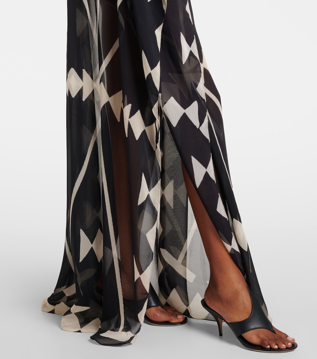 Printed georgette maxi dress | Johanna Ortiz