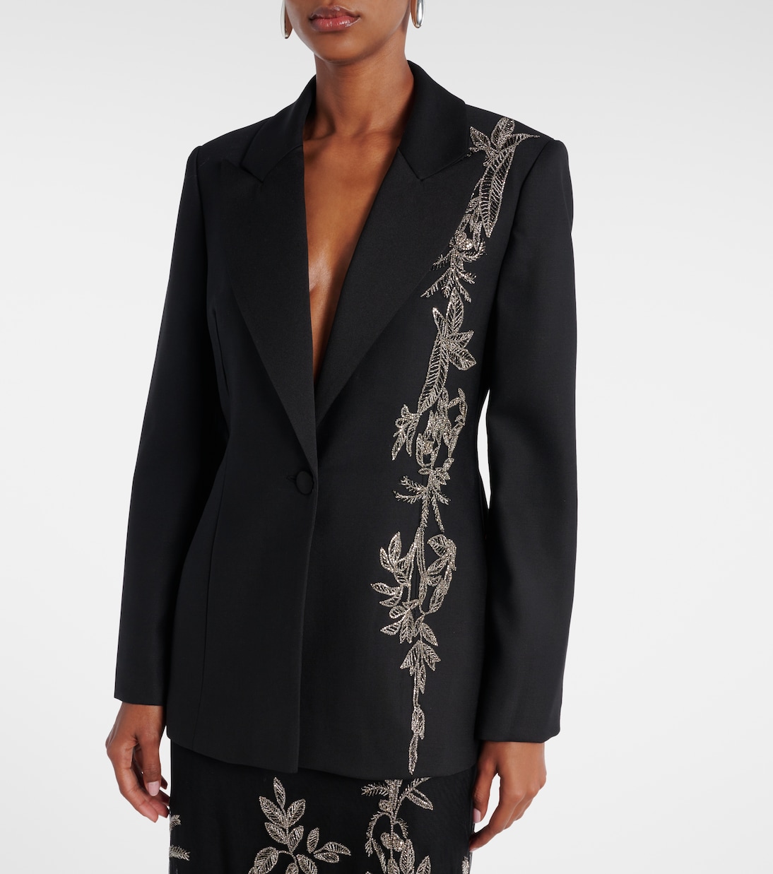 Verzierter Blazer Lesia aus einem Wollgemisch | Costarellos