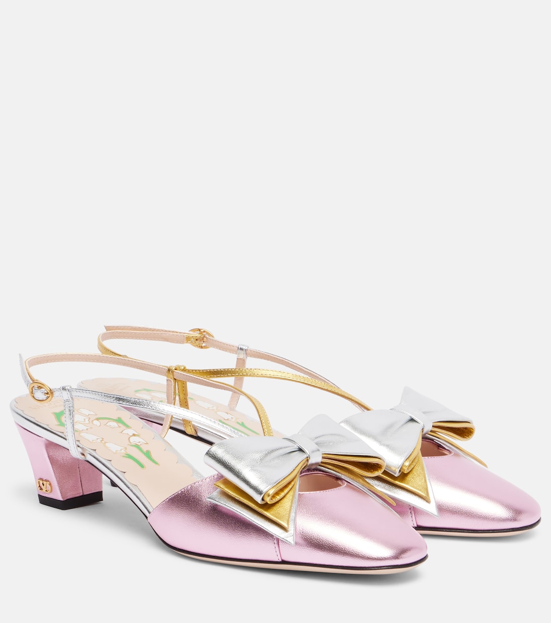 Pumps Bowow in pelle metallizzata | Valentino Garavani