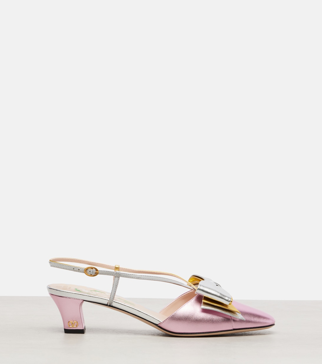Pumps Bowow in pelle metallizzata | Valentino Garavani