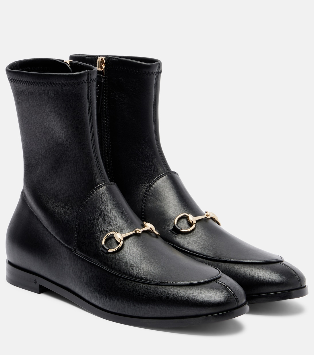 Ankle Boots Horsebit aus Leder | Gucci