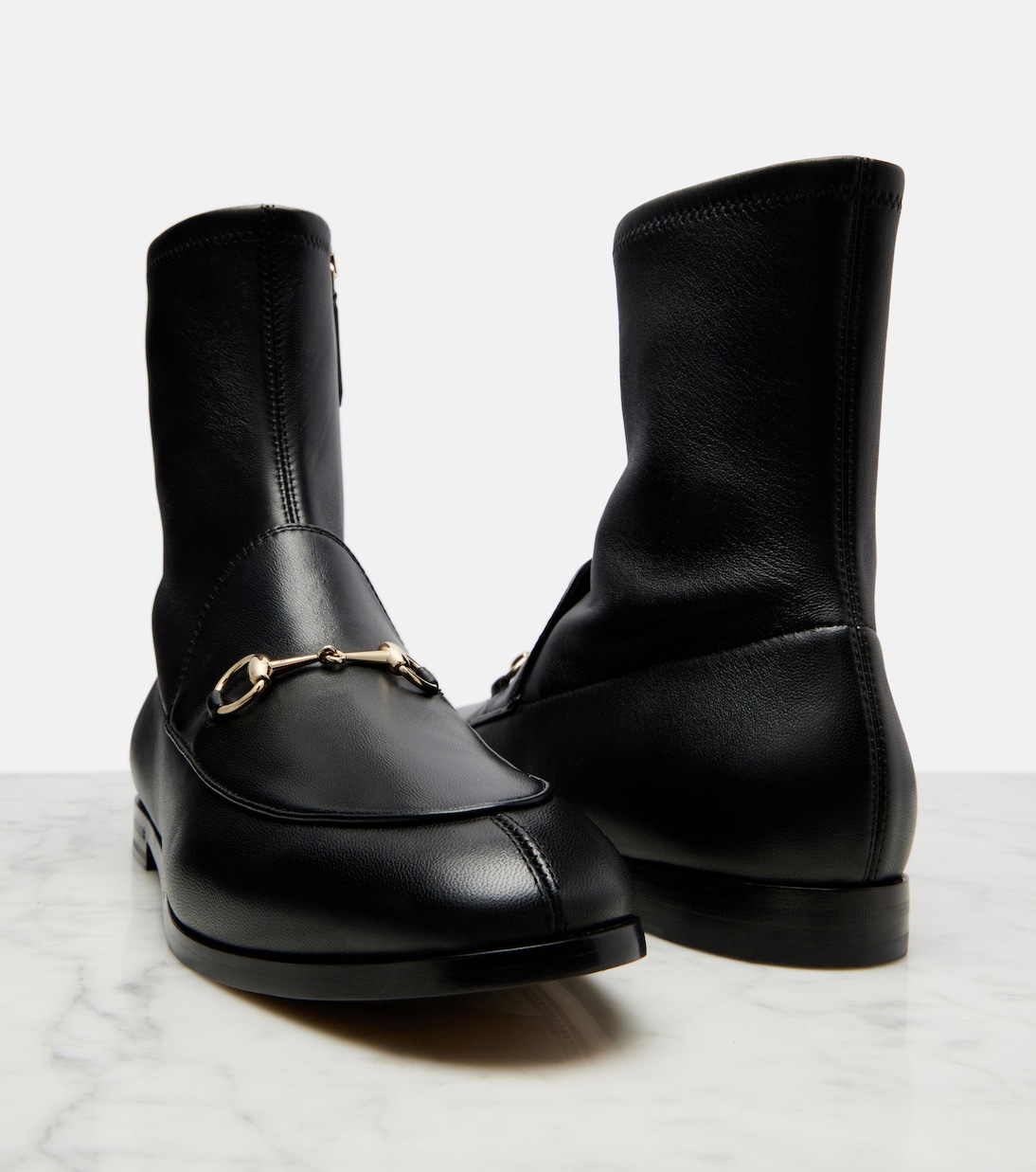 Ankle Boots Horsebit aus Leder | Gucci