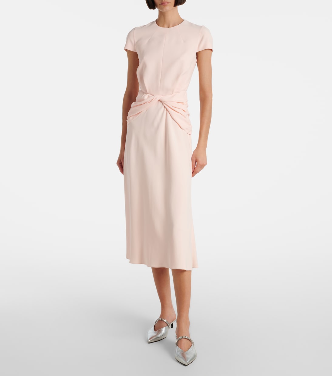 Crêpe midi dress | McQueen