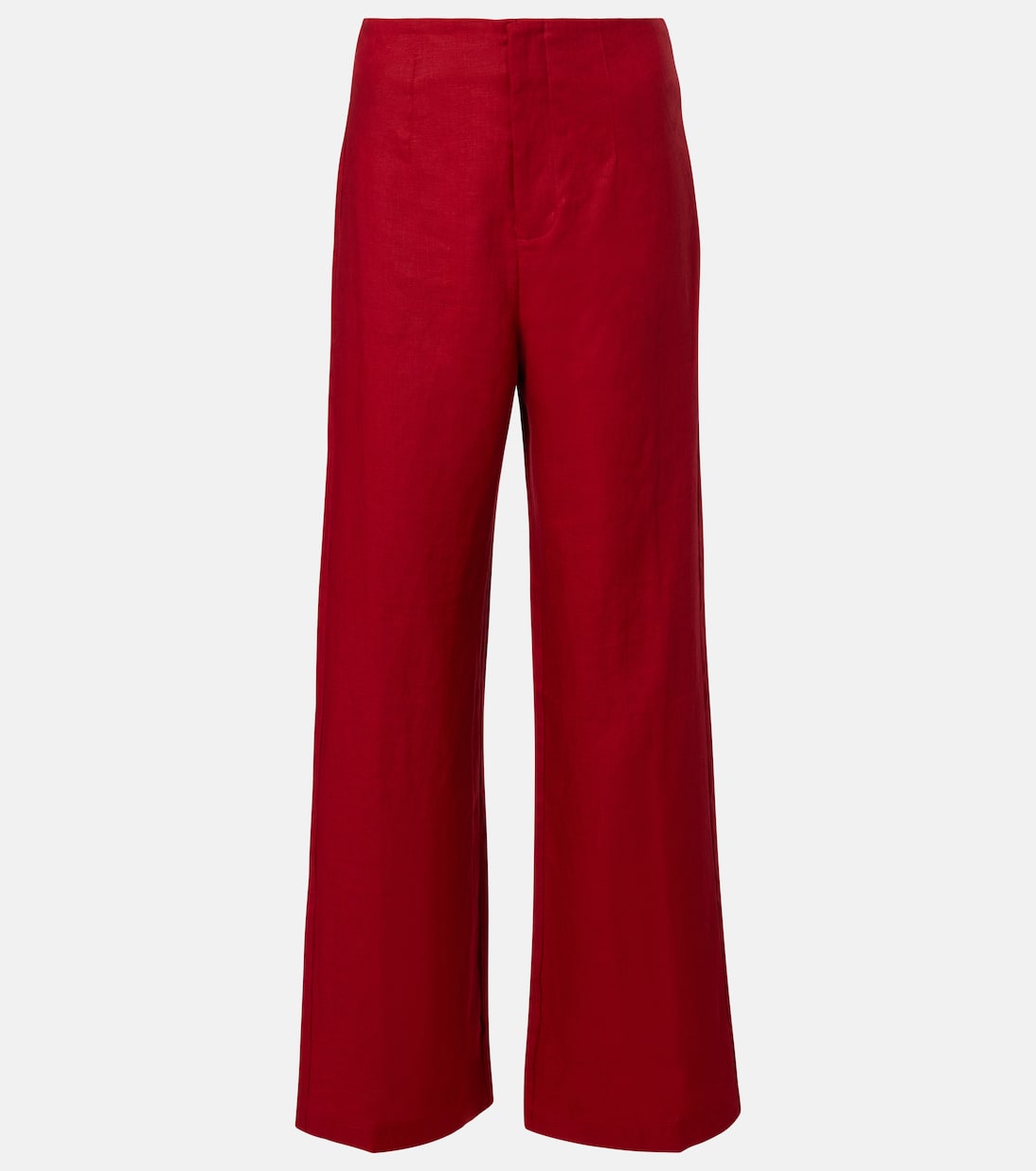 Isabel high-rise linen straight pants | Faithfull