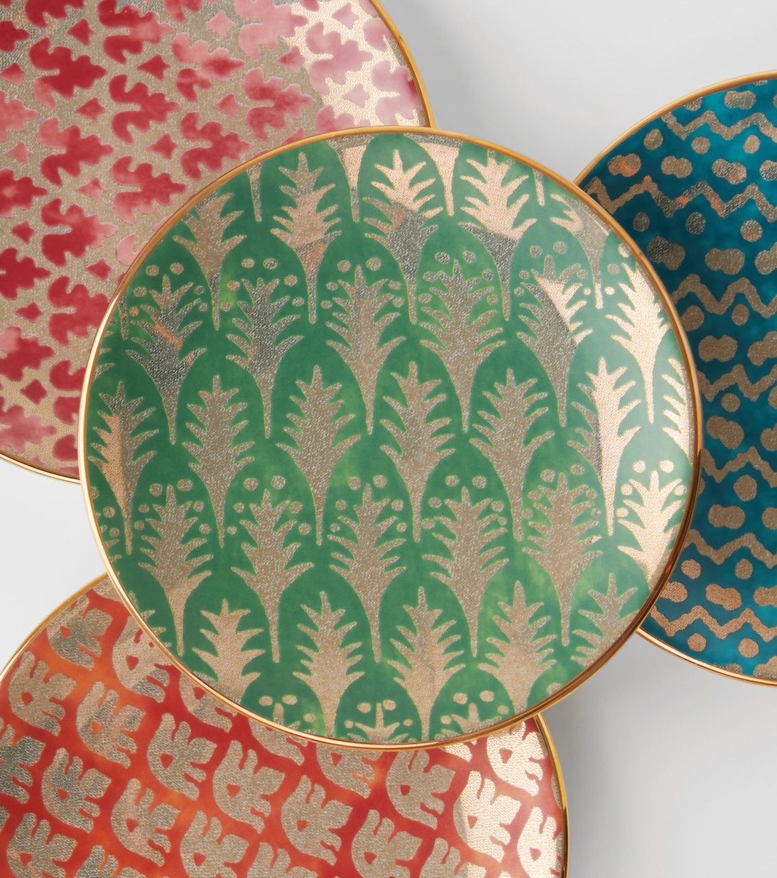 Set de 4 assiettes à dessert Fortuny en faïence | L'Objet