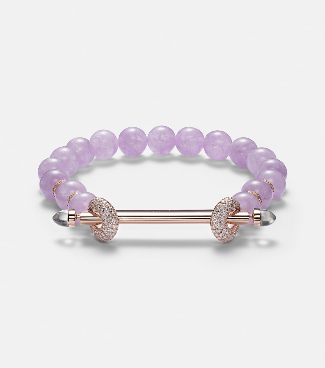 Chakra 18kt rose gold bracelet with gemstones | Ananya