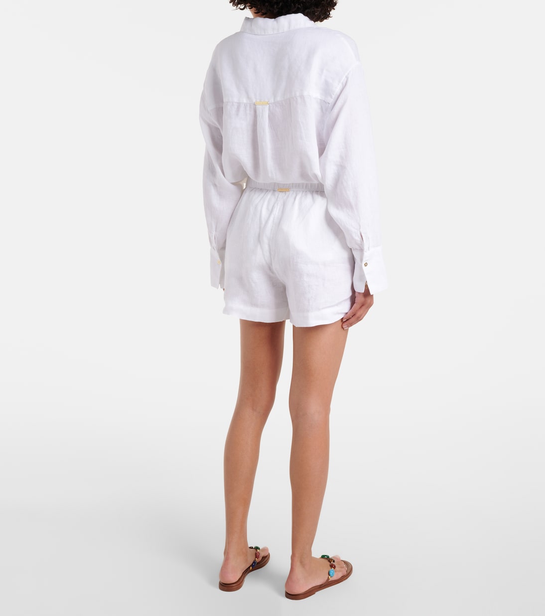 White Bay linen shorts | Heidi Klein