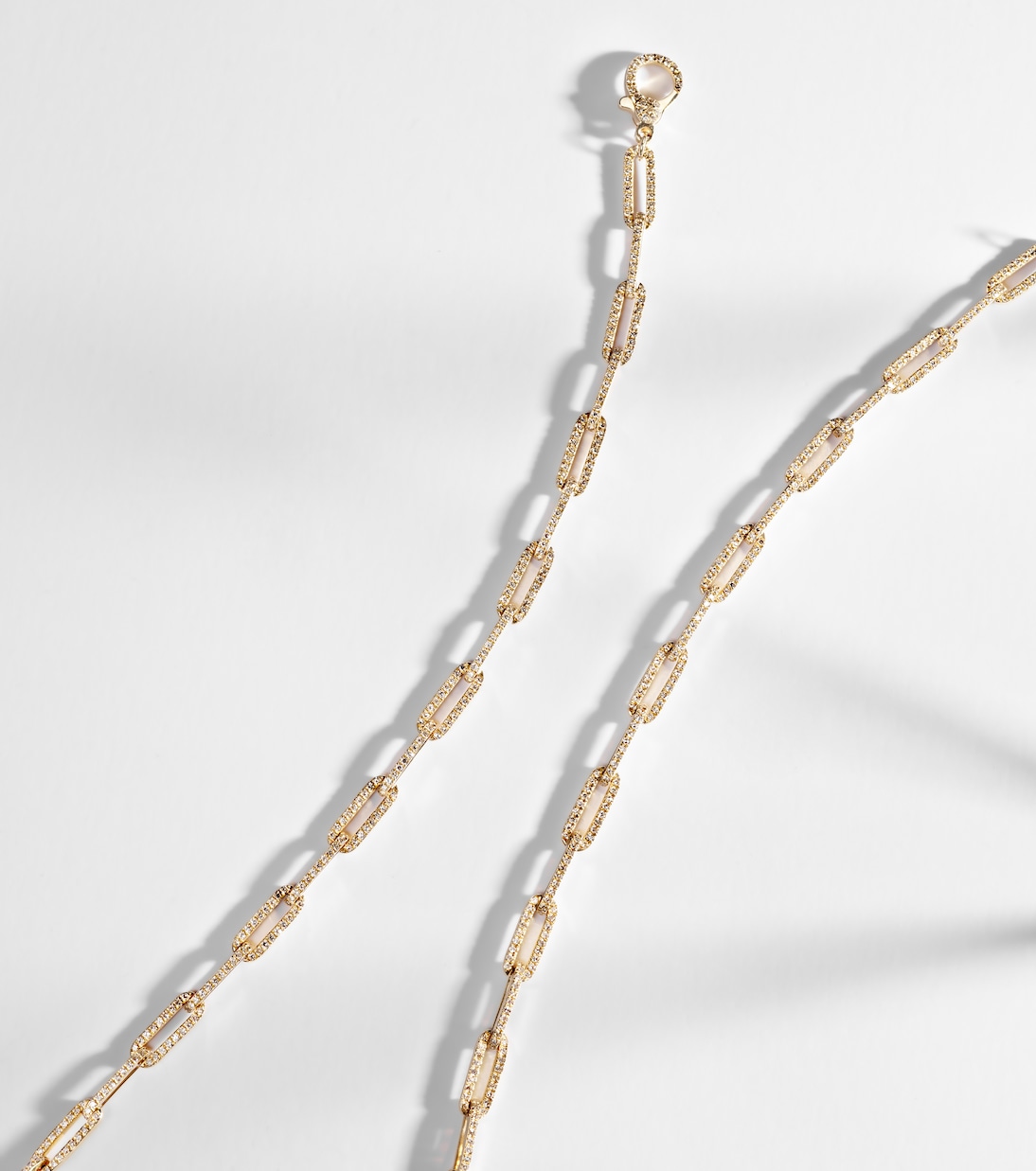Collana a catena in oro 18kt con diamanti | Shay Jewelry