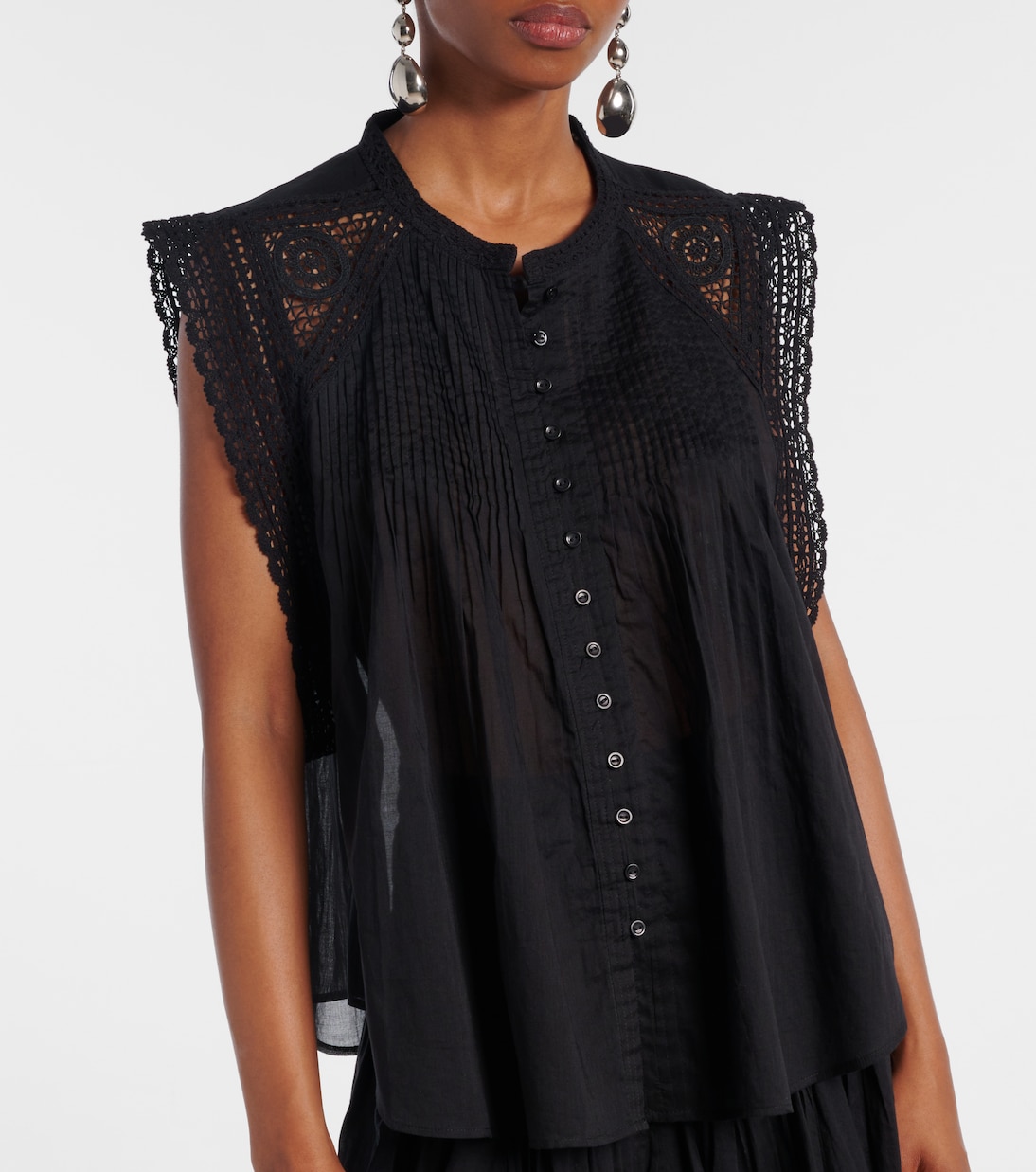 Top Grecia aus Baumwolle mit Spitze | Marant Etoile