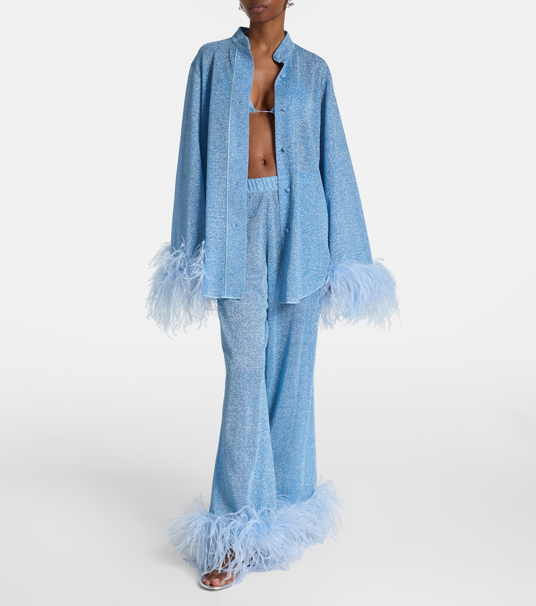 Camisa Lumière Plumage con plumas | Oséree