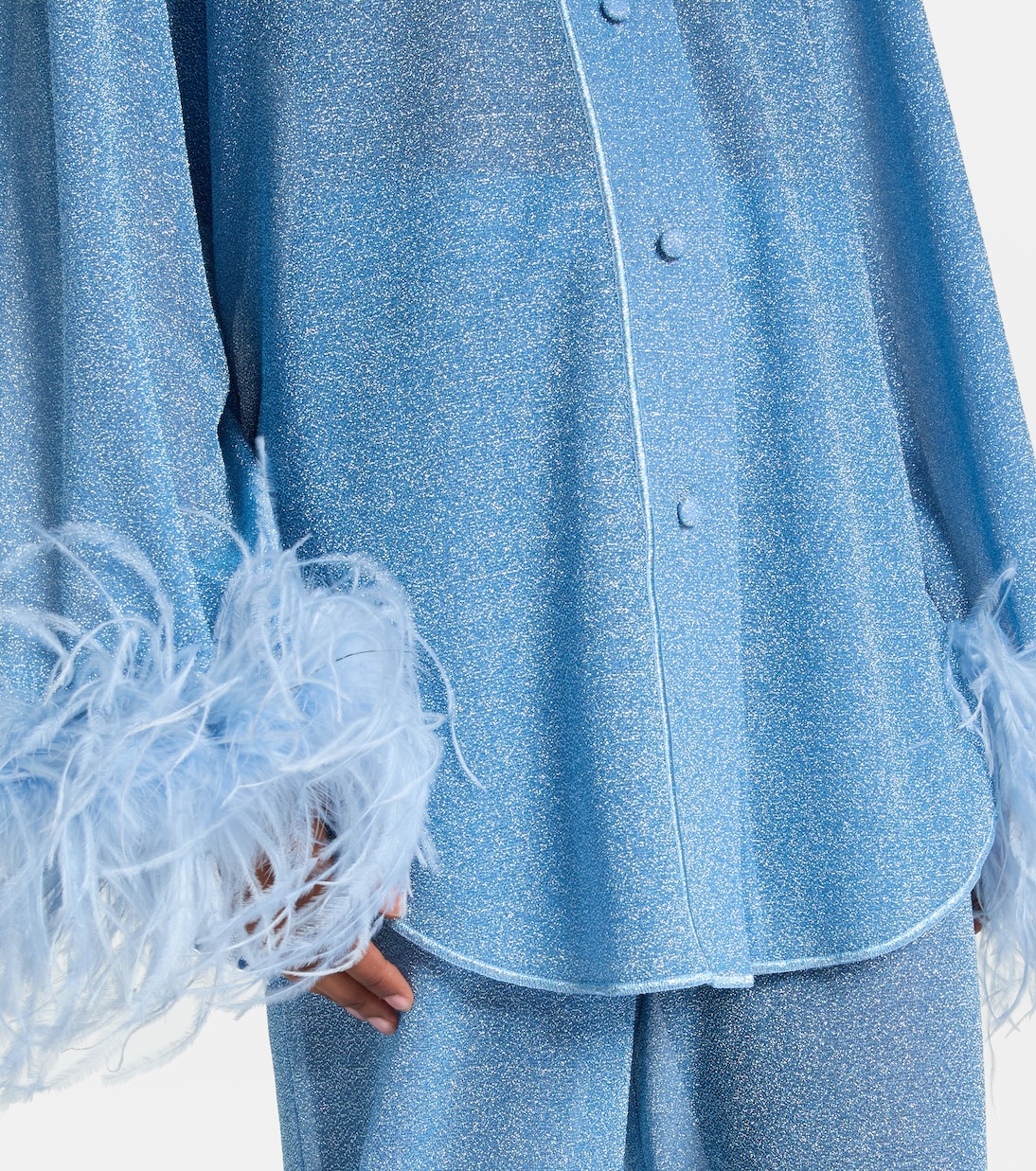 Camisa Lumière Plumage con plumas | Oséree
