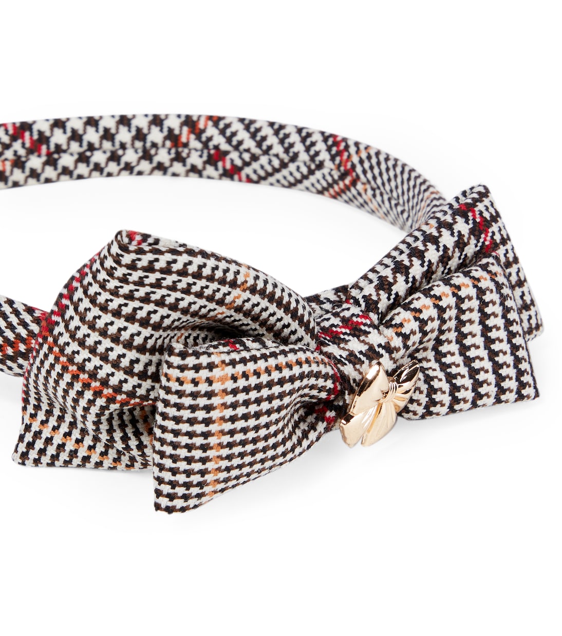 Checked bow headband | Self-Portrait Kids