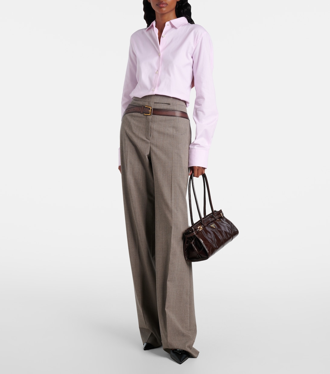 Schultertasche Bonnie Medium aus Leder | Prada