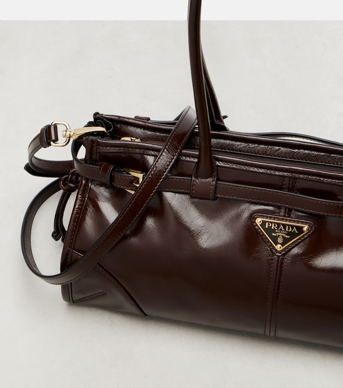 Schultertasche Bonnie Medium aus Leder | Prada