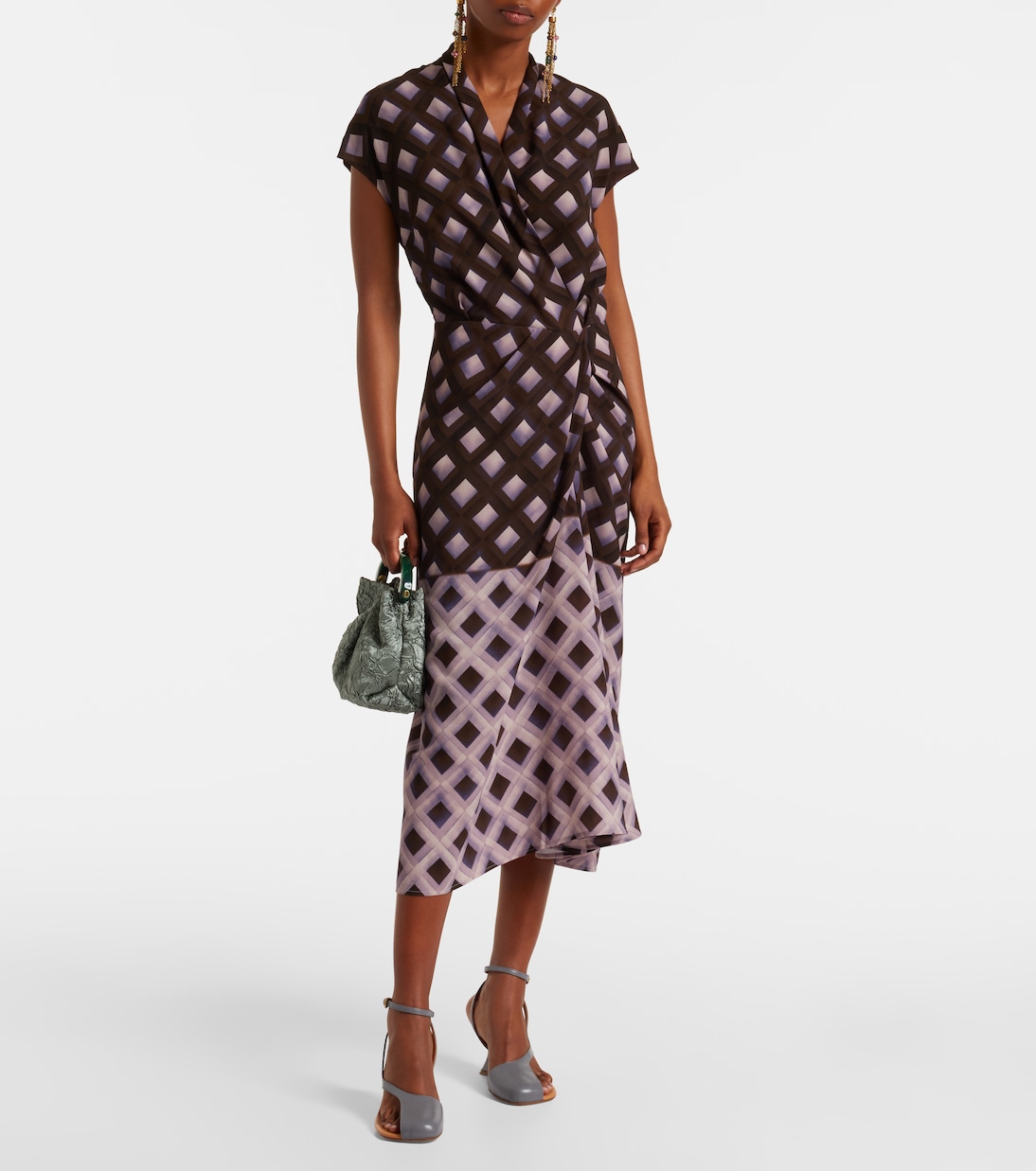 صندل ويدج من الجلد 75 | Dries Van Noten