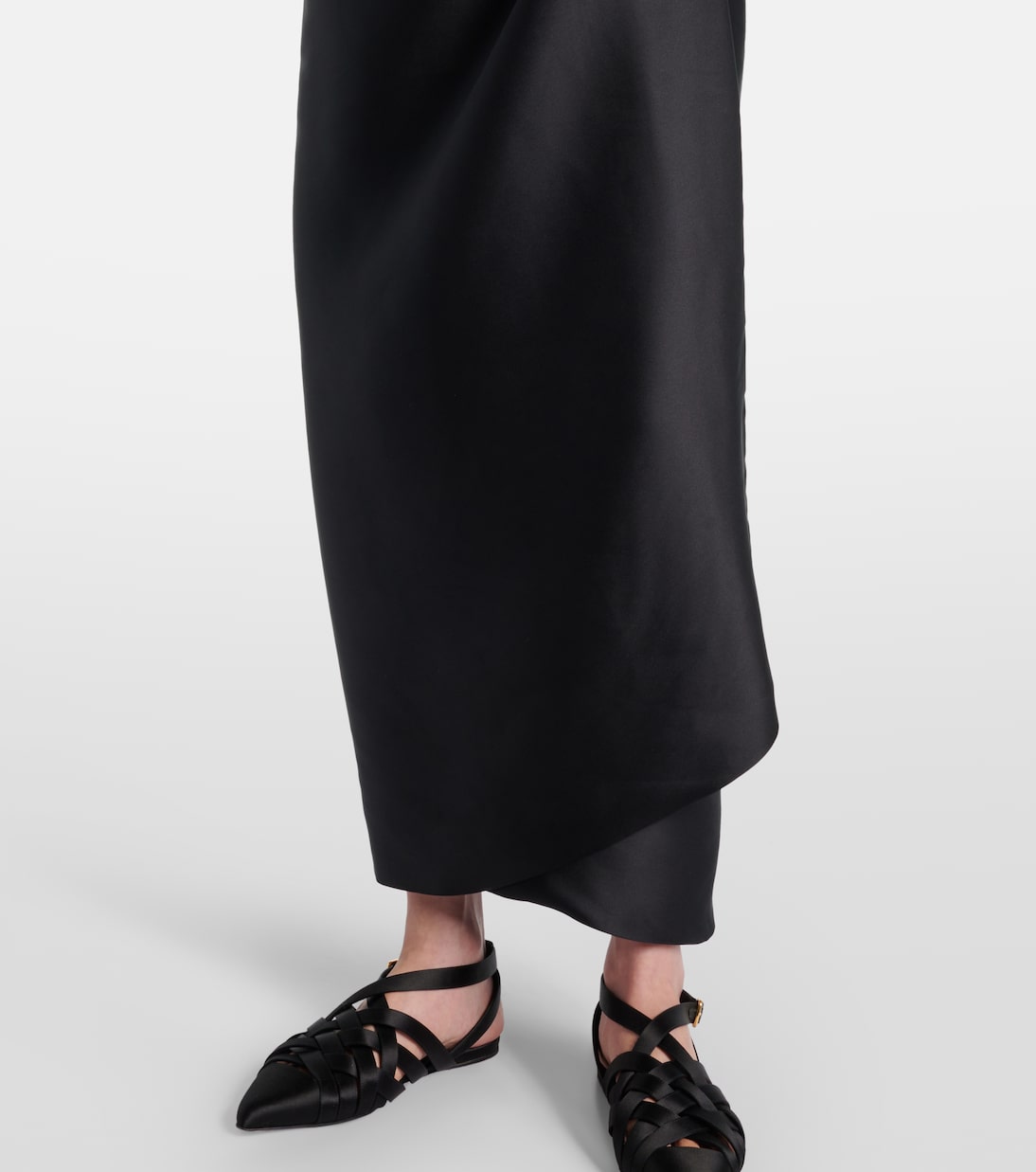 Jupe longue Corina en satin | Loro Piana