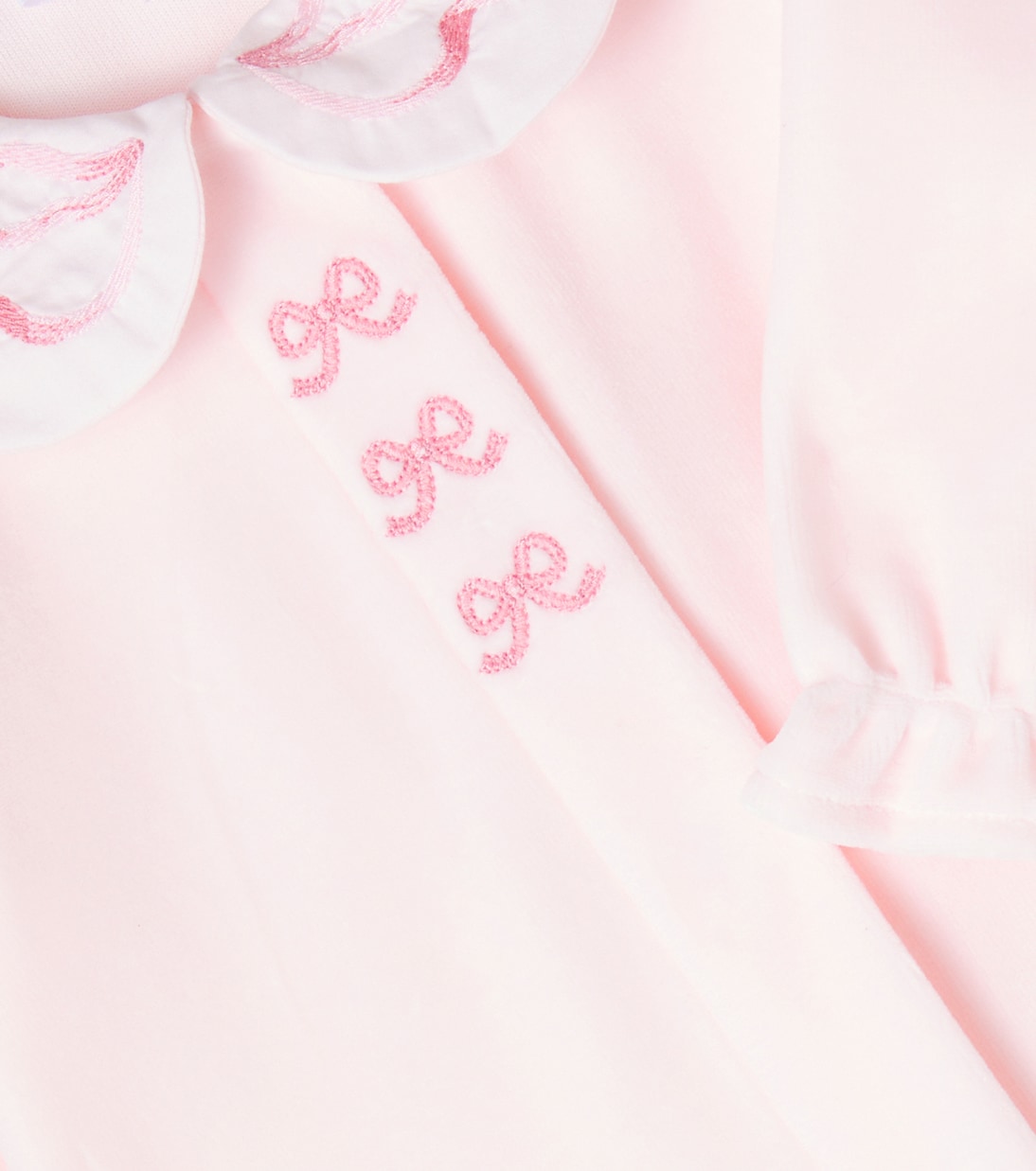 Baby bow-detail cotton-blend onesie | Tartine et Chocolat