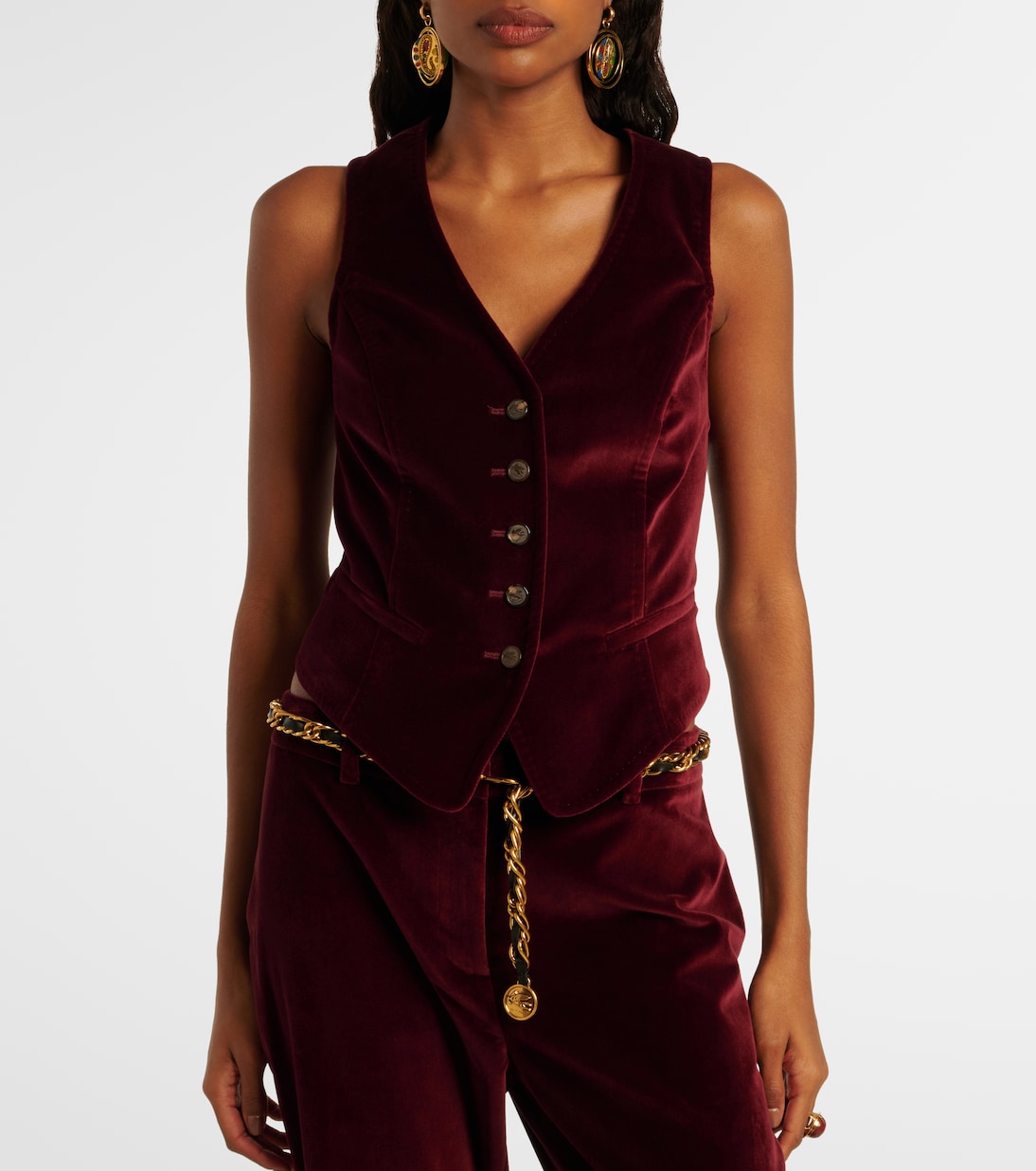 Cotton velvet vest | Etro