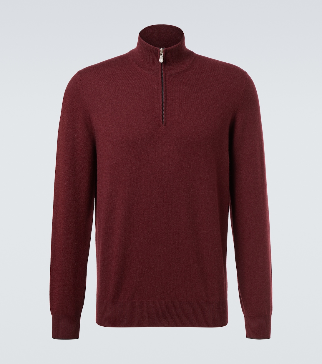 Jersey de cachemir con cremallera parcial | Brunello Cucinelli