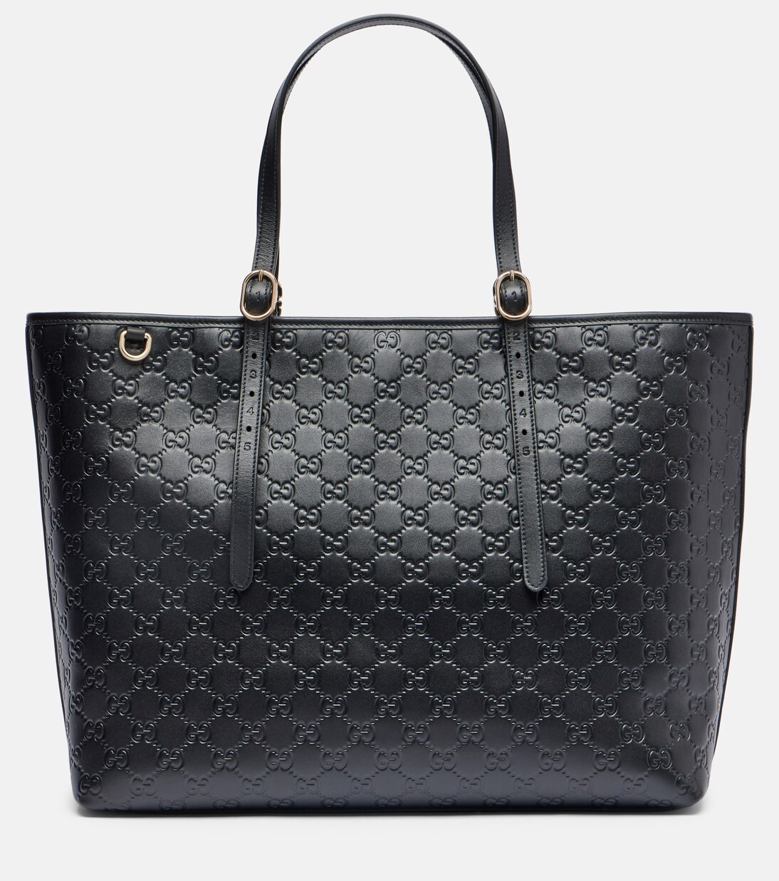 GG Emblem Large leather tote bag | Gucci