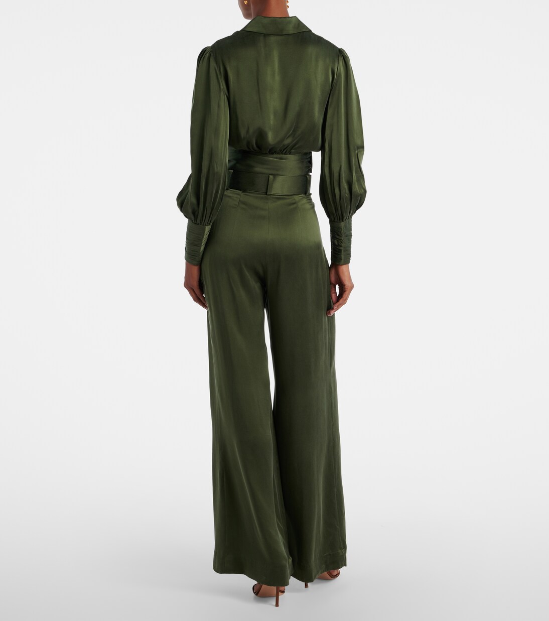 Silk satin wrap top | Zimmermann