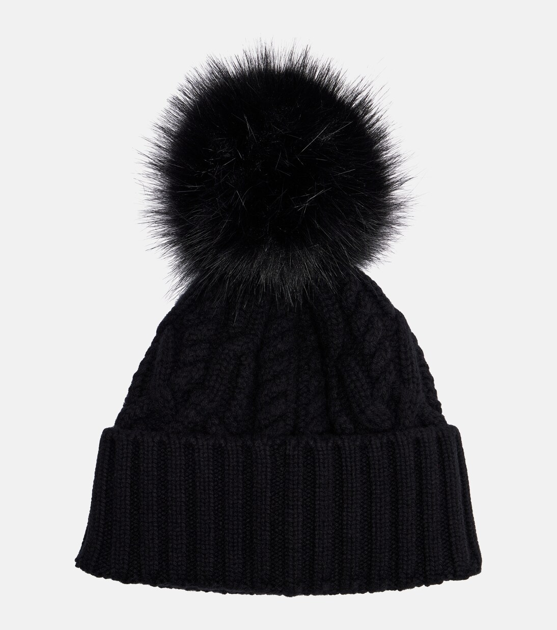 羊绒与羊毛混纺绞花针织便帽 | Moncler