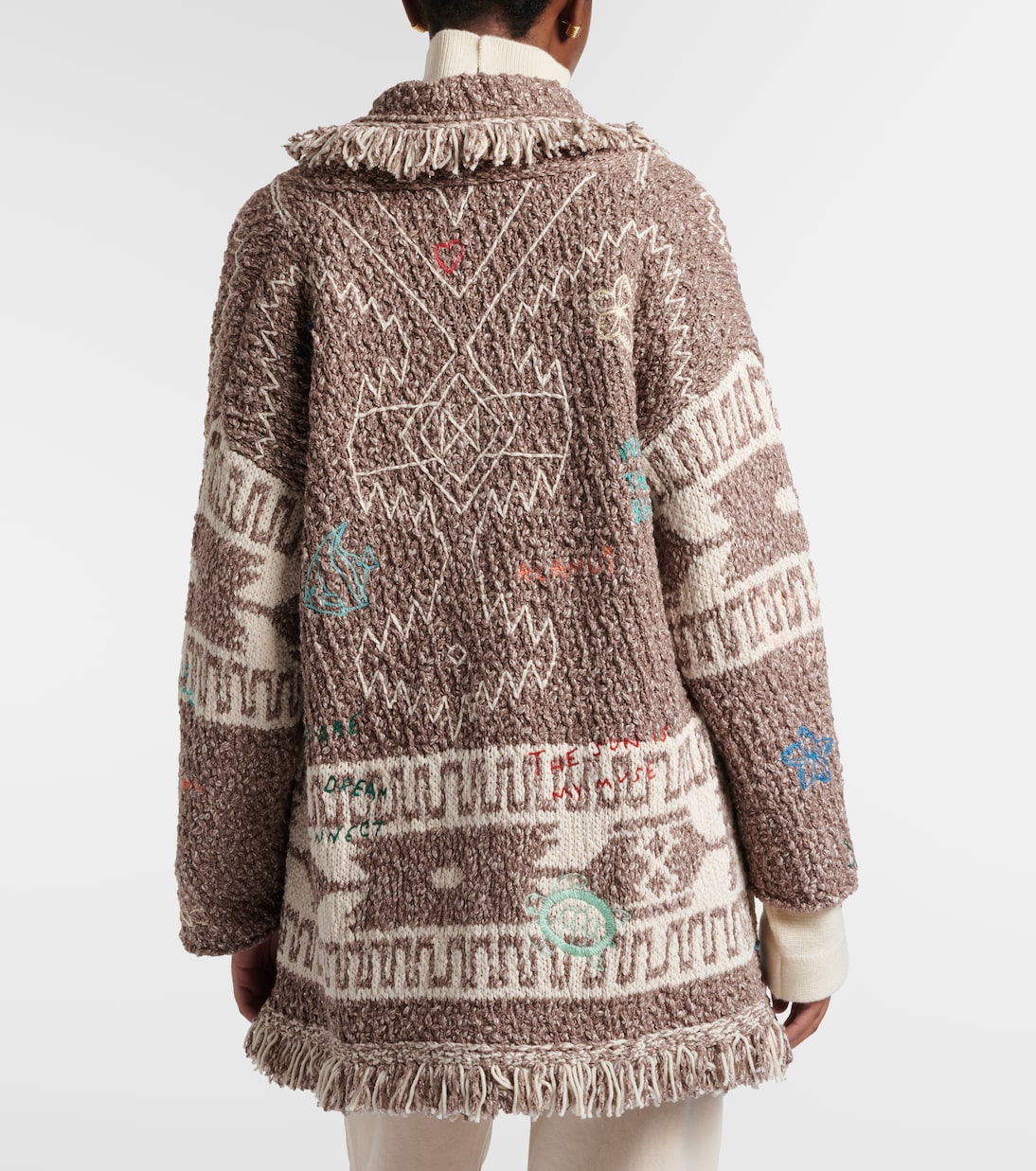 Cardigan Written By The Ocean aus Baumwolle | Alanui