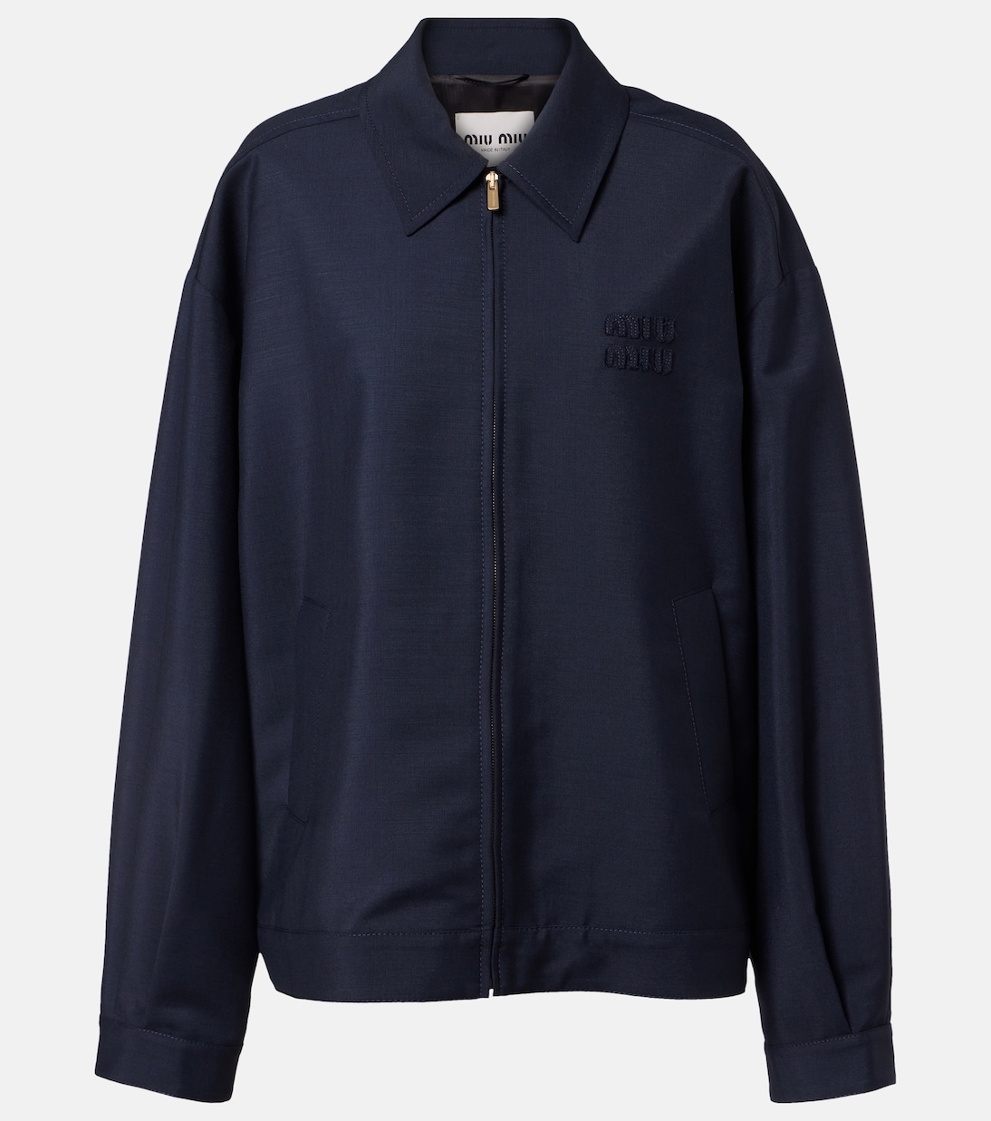 Mohair and wool blouson jacket | Miu Miu