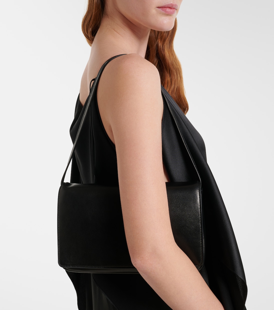 Nuance Small leather shoulder bag | The Row