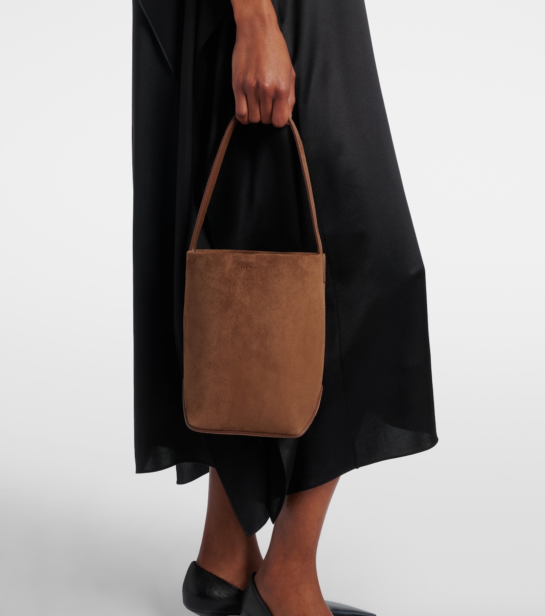 Park Edge N/S Small suede tote bag | The Row