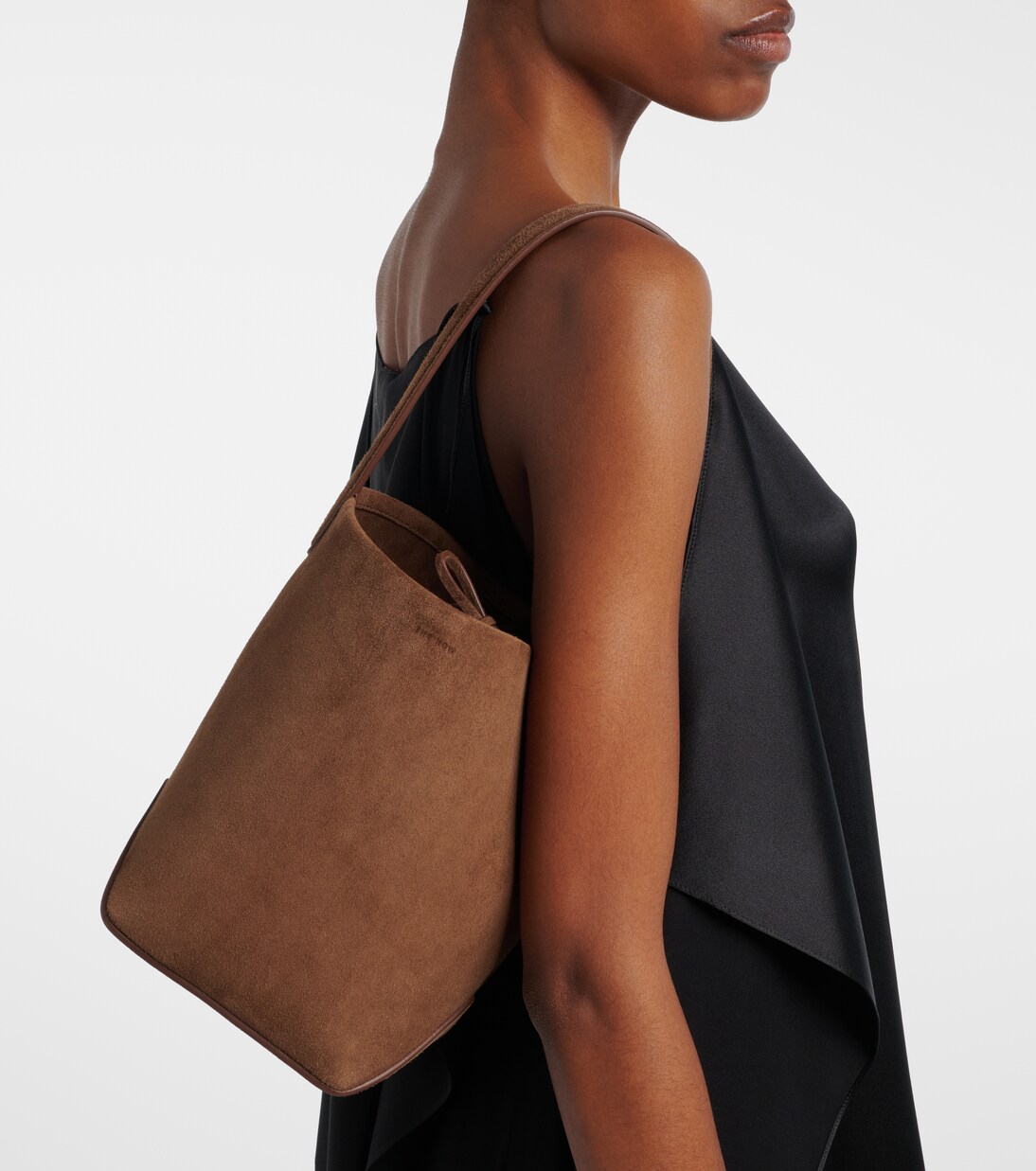 Park Edge N/S Small suede tote bag | The Row