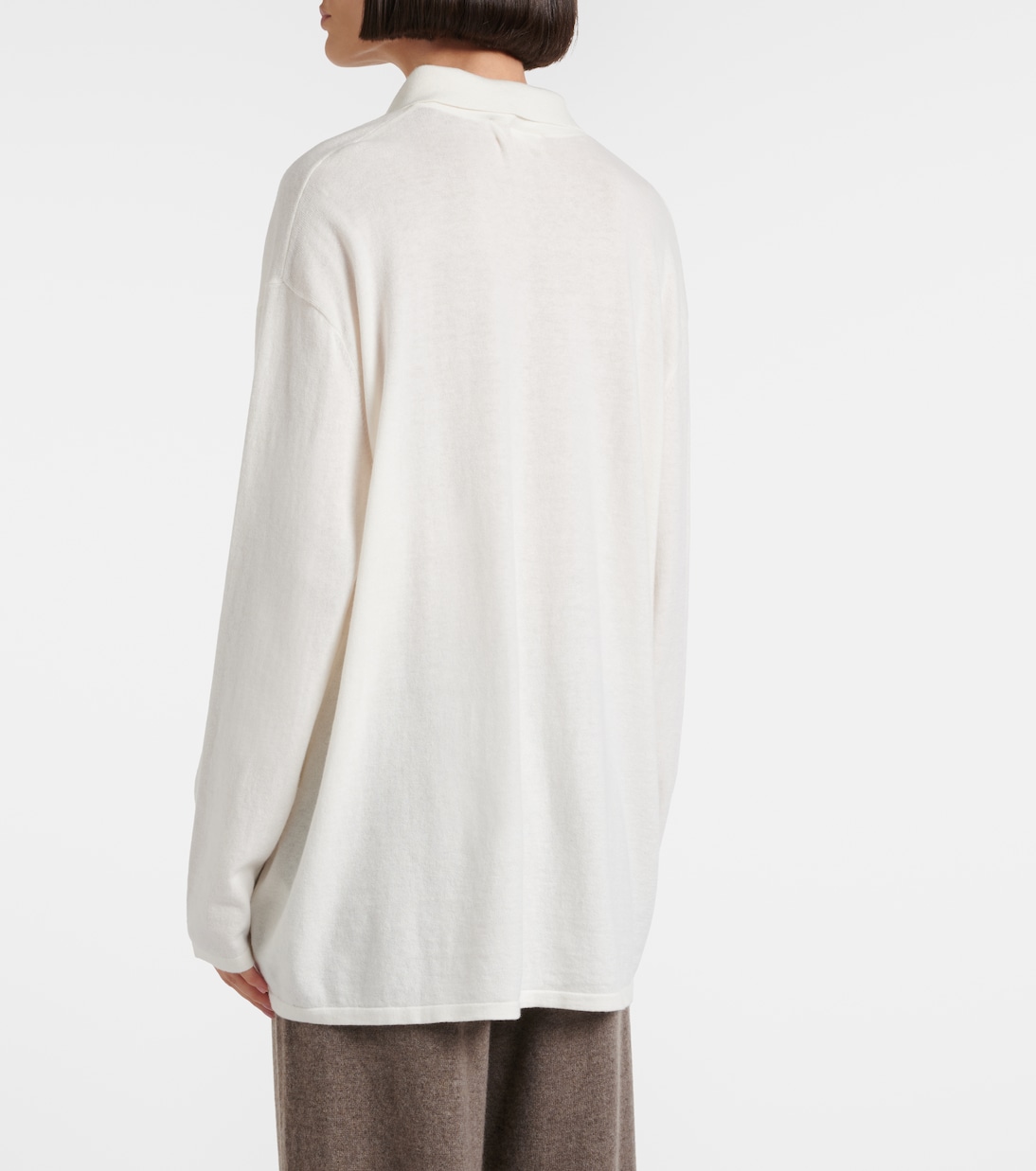 Caisa cotton and cashmere polo sweater | Lisa Yang