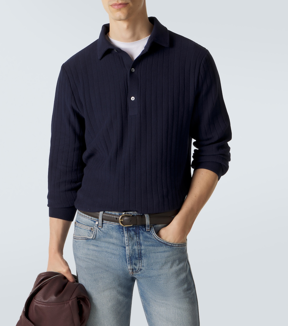 Cotton polo sweater | Lardini