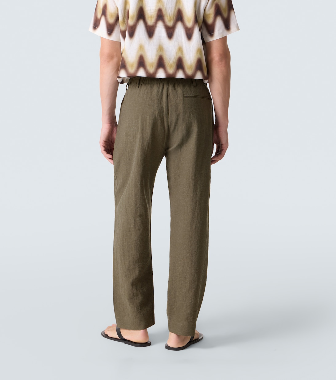 Mid-rise straight pants | Commas