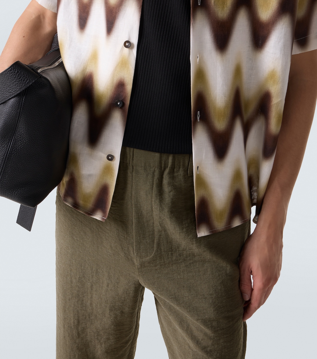 Mid-rise straight pants | Commas