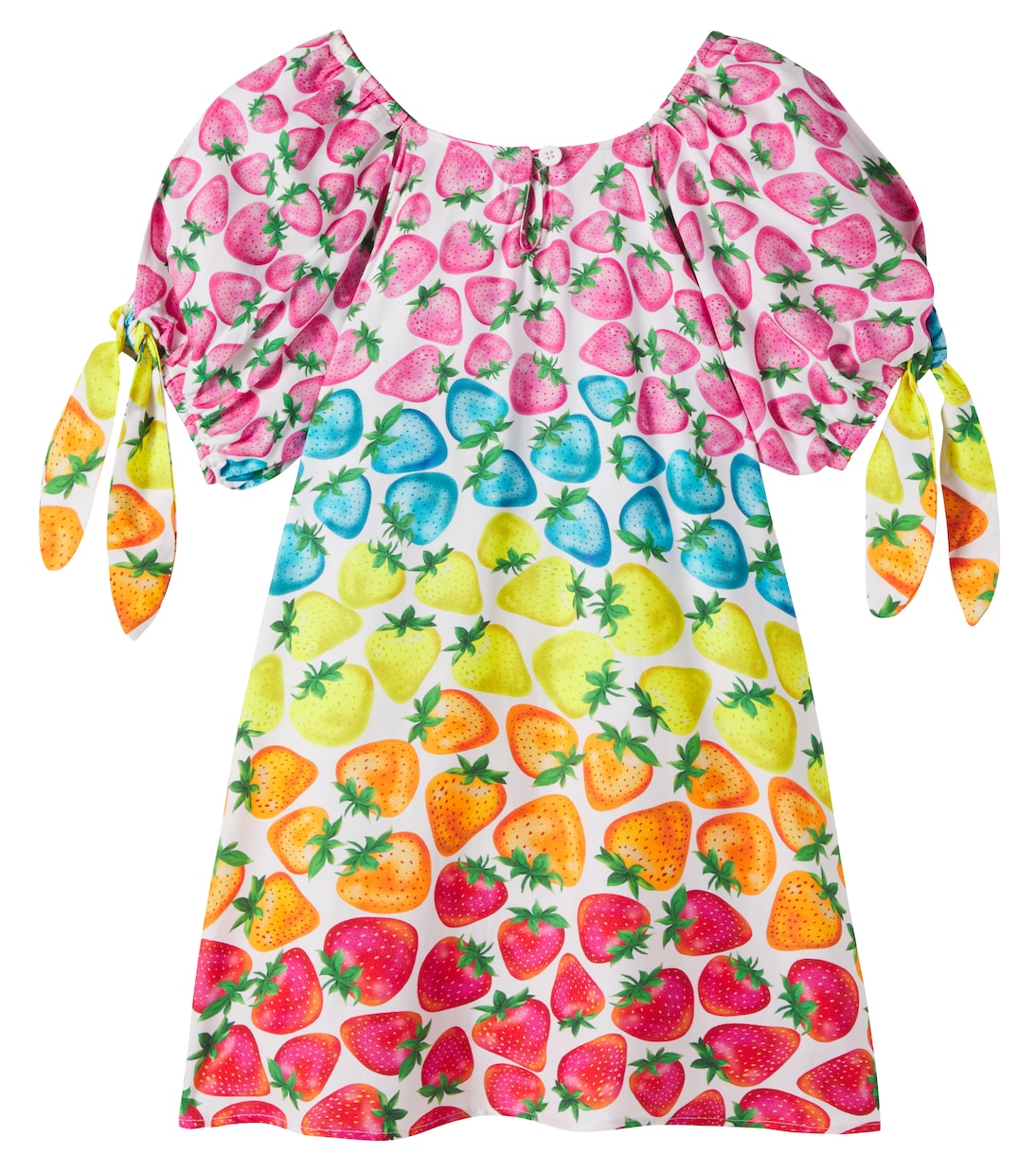 Morango Rainbow printed dress | Fábula