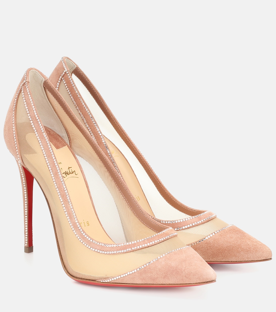 Galativi 100 suede and mesh pumps | Christian Louboutin