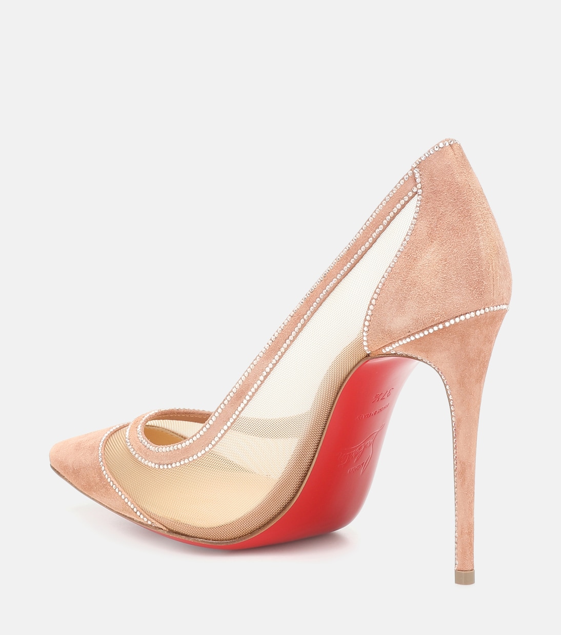 Galativi 100 suede and mesh pumps | Christian Louboutin