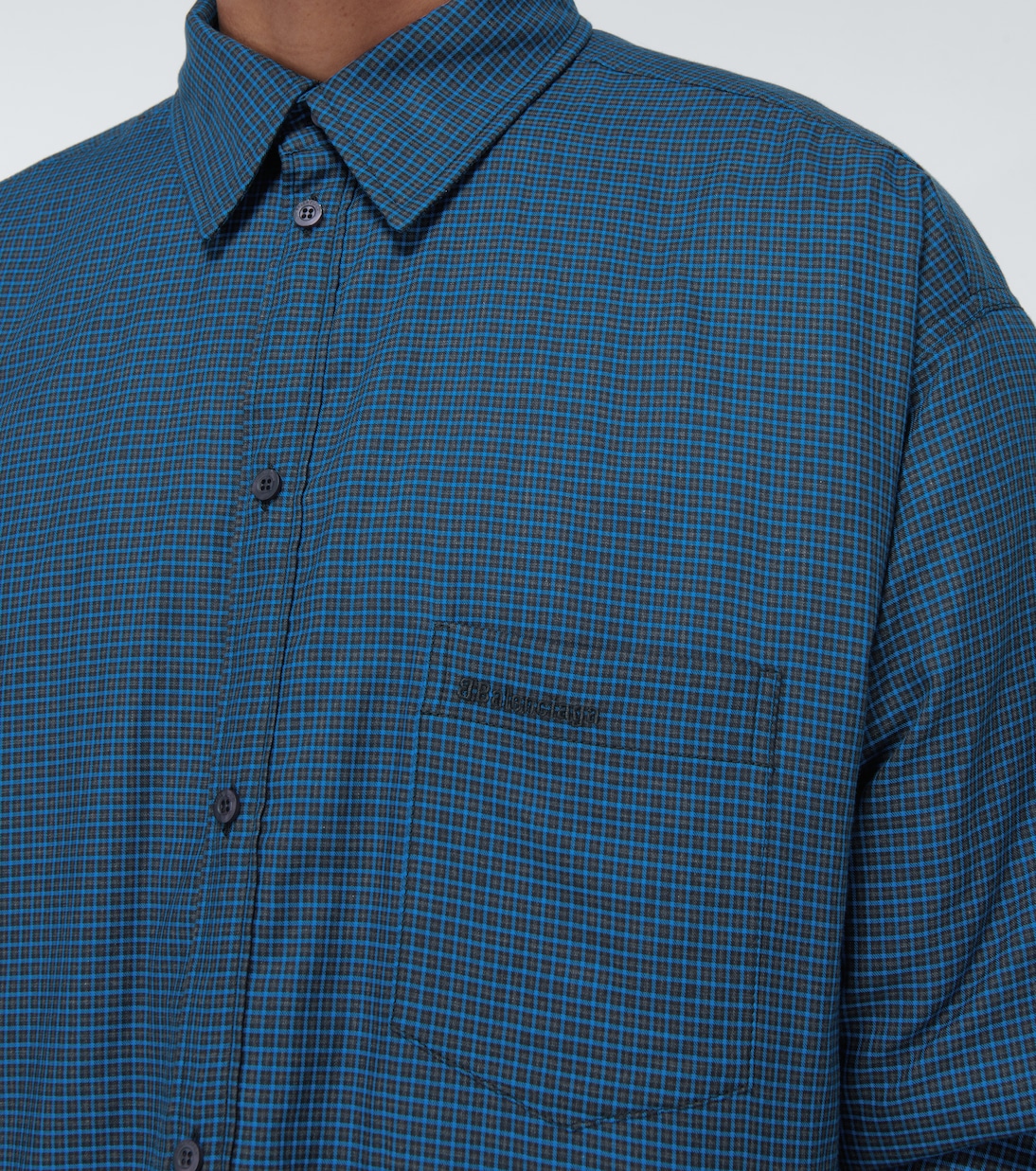 Padded checked overshirt | Balenciaga