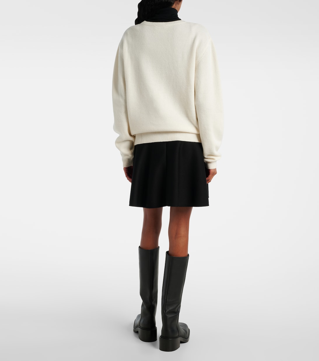 Pullover in lana e cashmere con logo | Moncler