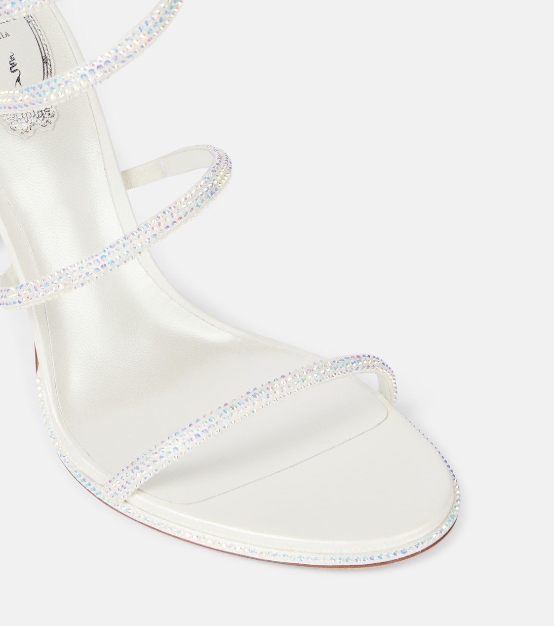 Verzierte Sandalen Cleo aus Leder | Rene Caovilla