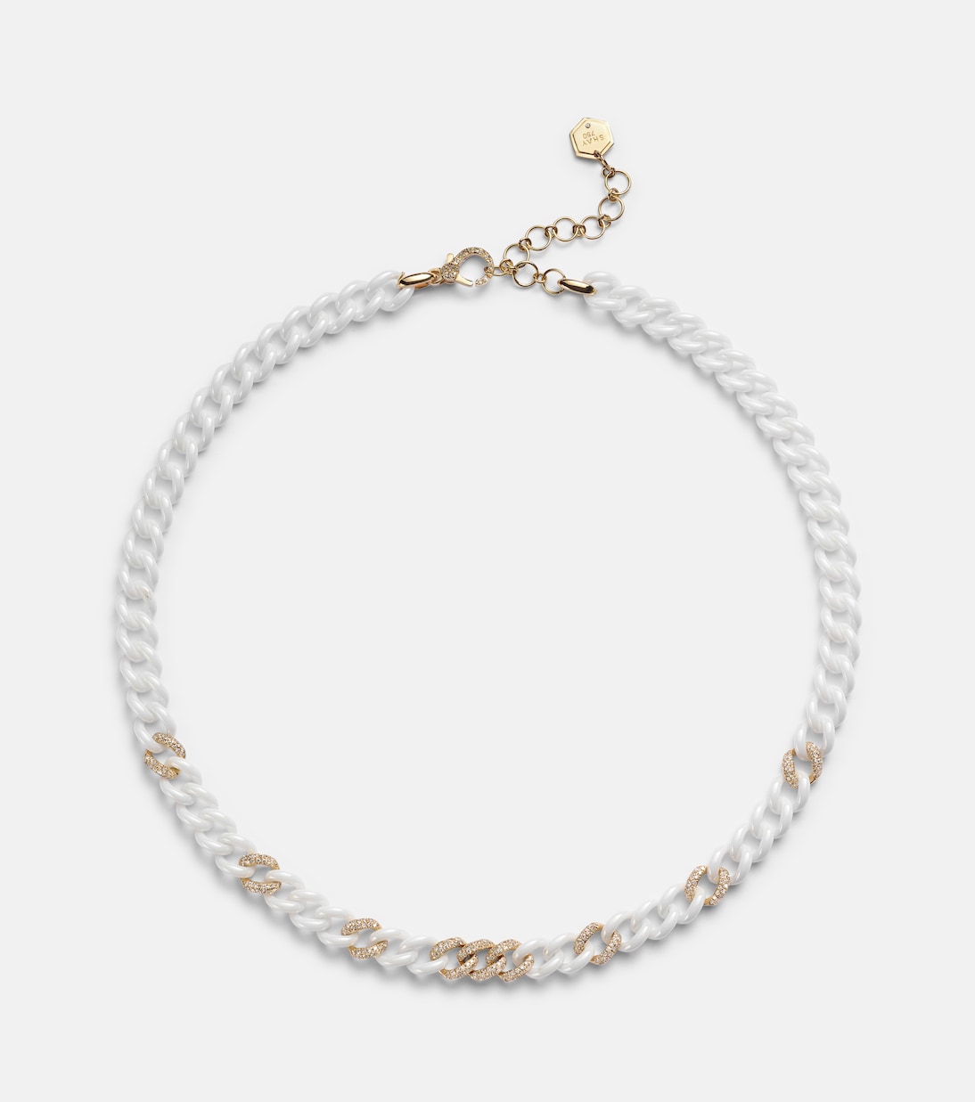 Pavé Medium 18kt gold chain necklace with diamonds | Shay Jewelry