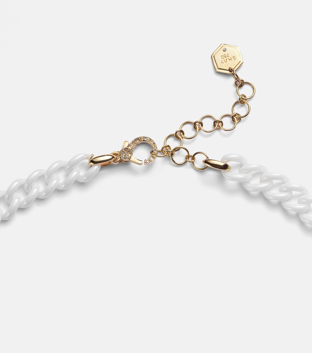 Pavé Medium 18kt gold chain necklace with diamonds | Shay Jewelry