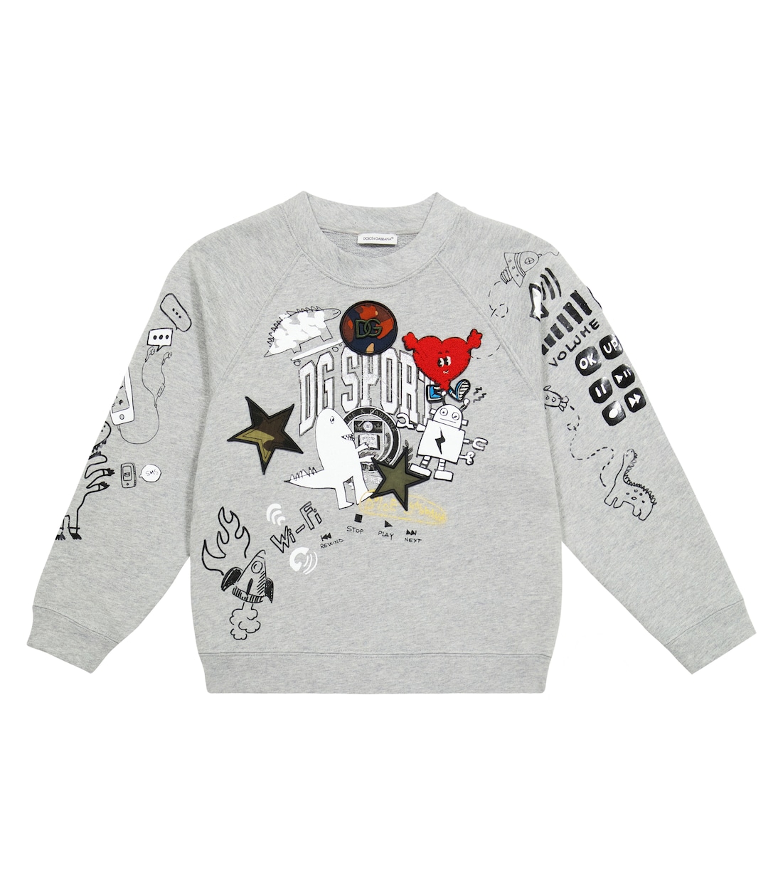 Sudadera de algodón estampada | Dolce&Gabbana Kids