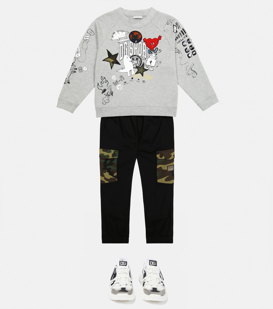 Sudadera de algodón estampada | Dolce&Gabbana Kids