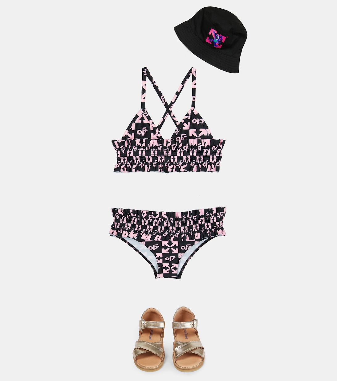 Bedruckter Bikini aus Jersey | Off-White Kids