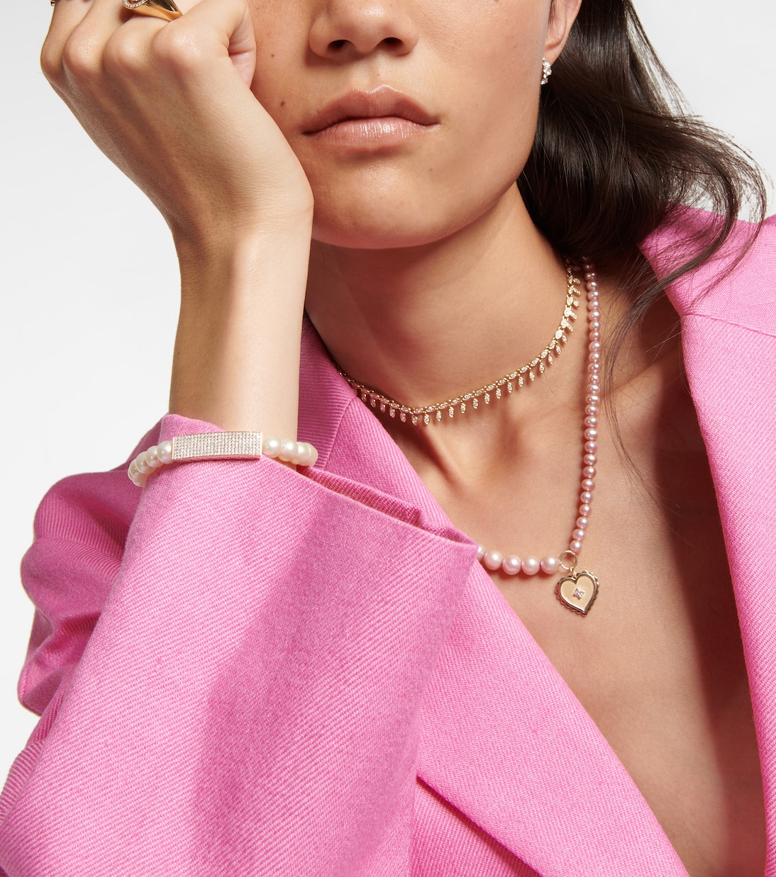 Collana in oro 14kt SYDNEY EVAN con perle eleganti per giovani moderni